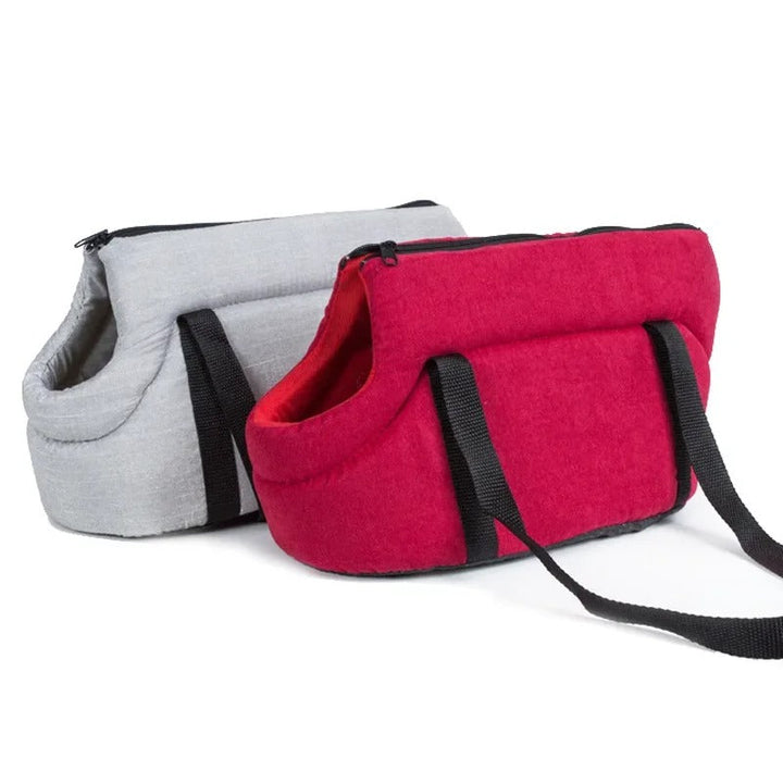 Foldable Travel Basket for Dogs - CarryPaws-Gray-M-Nora Luxe