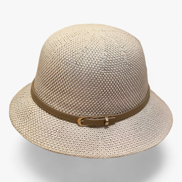 Foldable women's sun hat made of linen – Luma-Beige-Nora Luxe