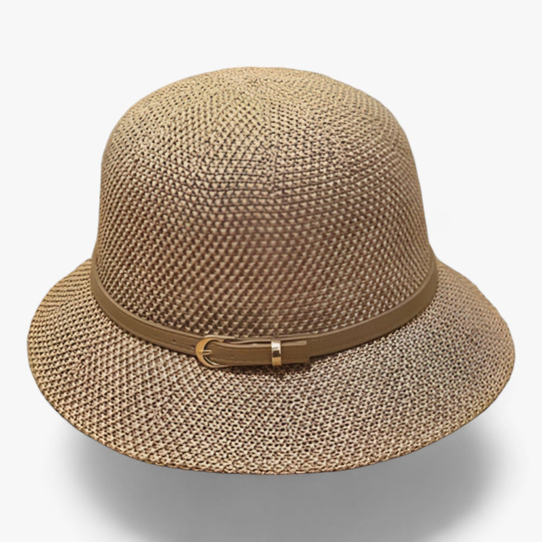 Foldable women's sun hat made of linen – Luma-Khaki-Nora Luxe