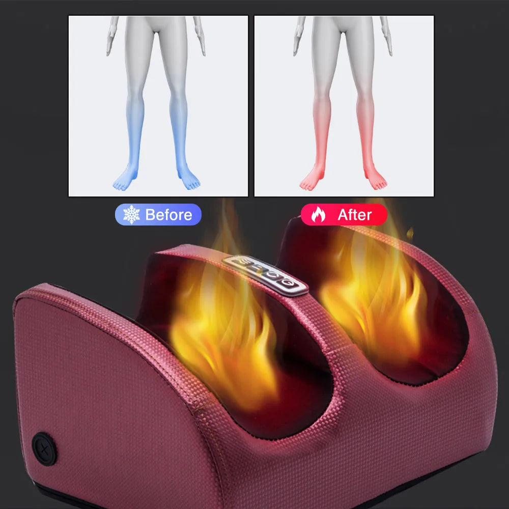 Foot massager with Shiatsu massage and heat function - SootheStep-Black-Nora Luxe