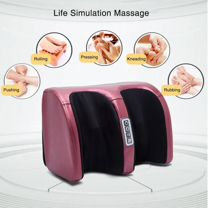 Foot massager with Shiatsu massage and heat function - SootheStep-Black-Nora Luxe