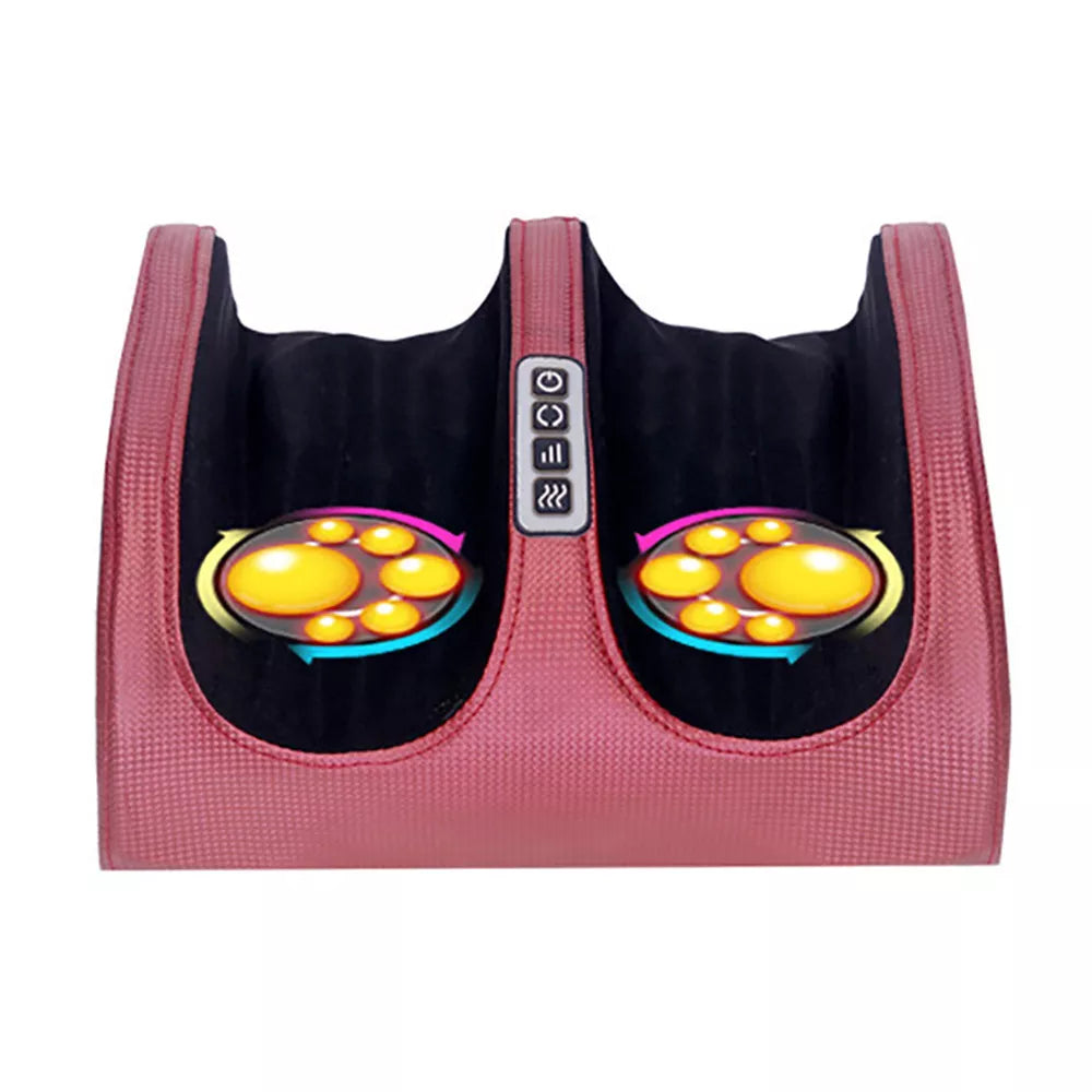 Foot massager with Shiatsu massage and heat function - SootheStep-Red-Nora Luxe