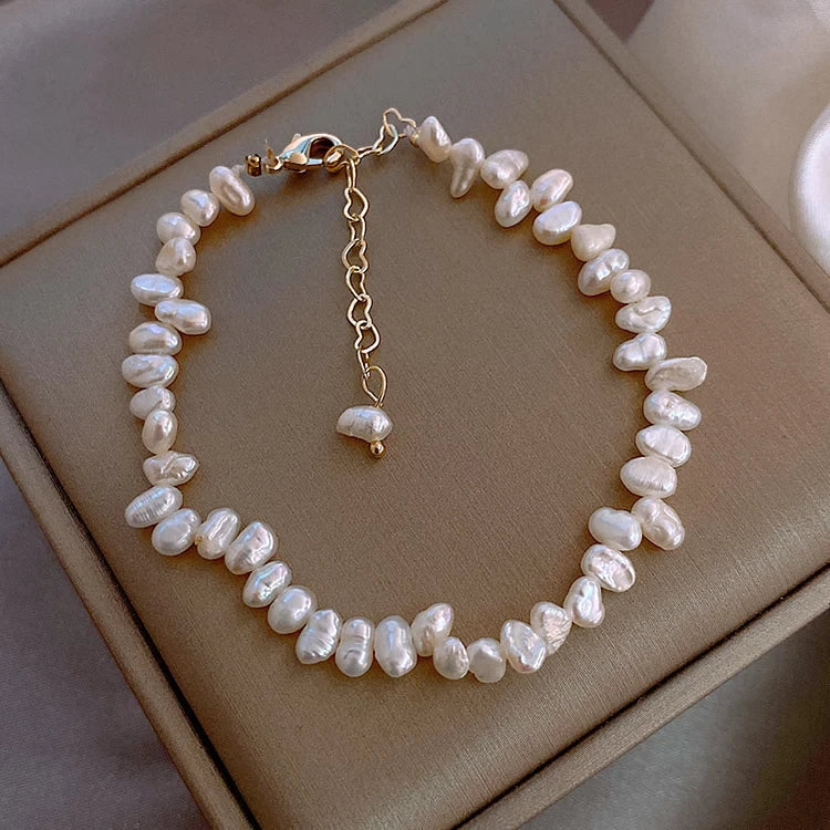 FRESHWATER PEARL BRACELET-Nora Luxe