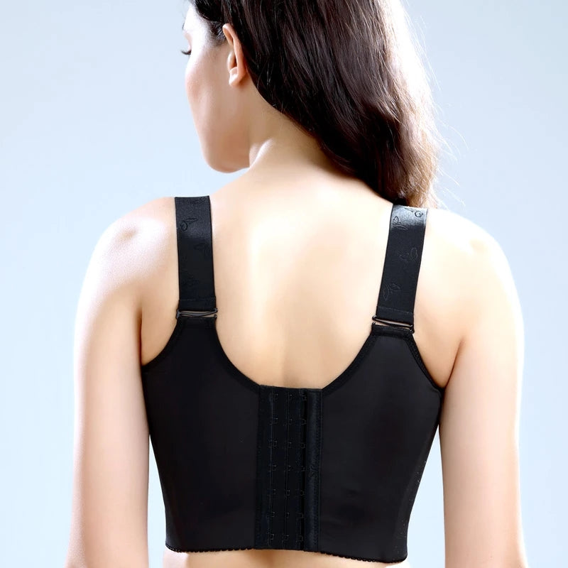 Front closure bra with floral lace - Emilia-Purple-32C-Nora Luxe
