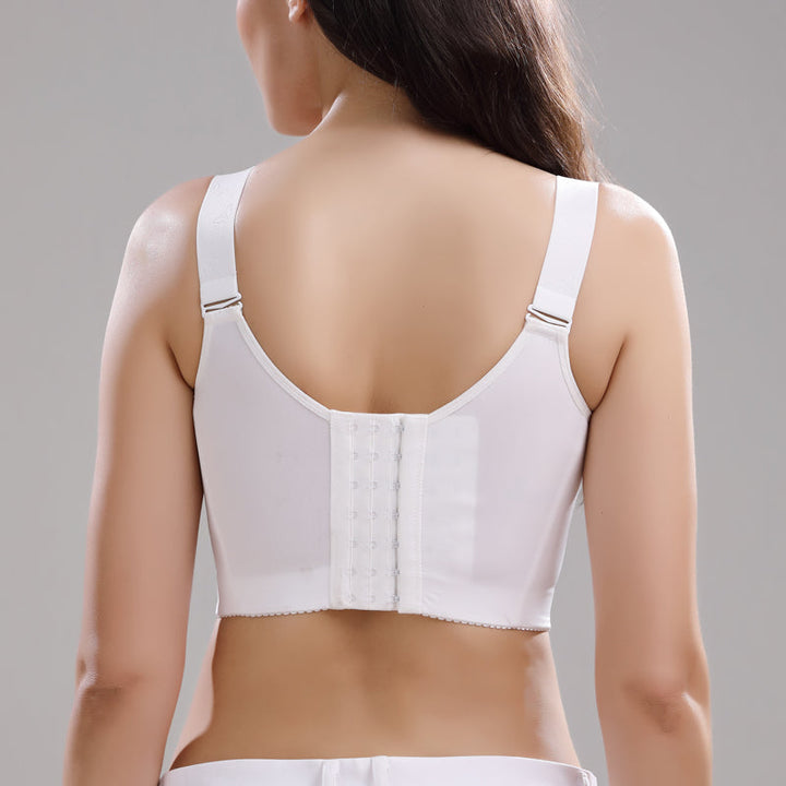 Front closure bra with floral lace - Emilia-Purple-32C-Nora Luxe