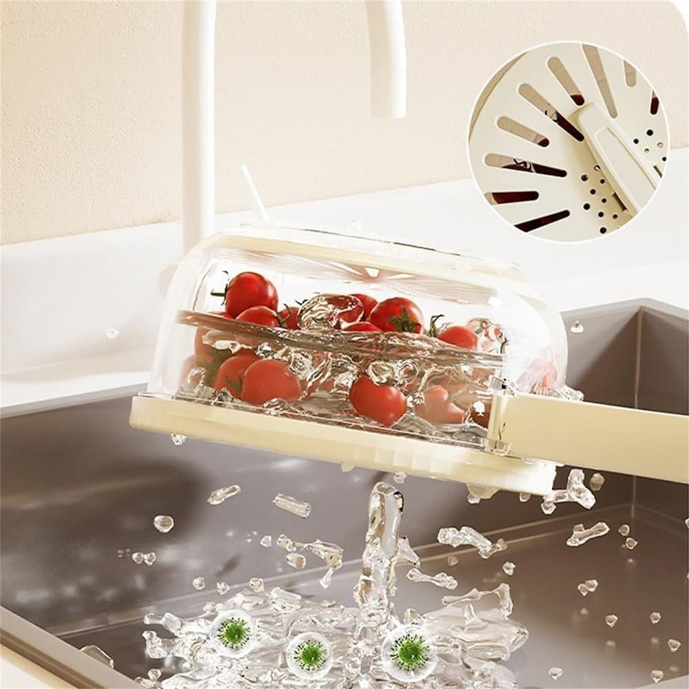 Fruit and Vegetable Storage Container - FreshSeal-White-Nora Luxe