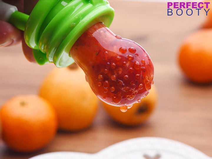 Fruit spear - BabyBite-Pink-Nora Luxe