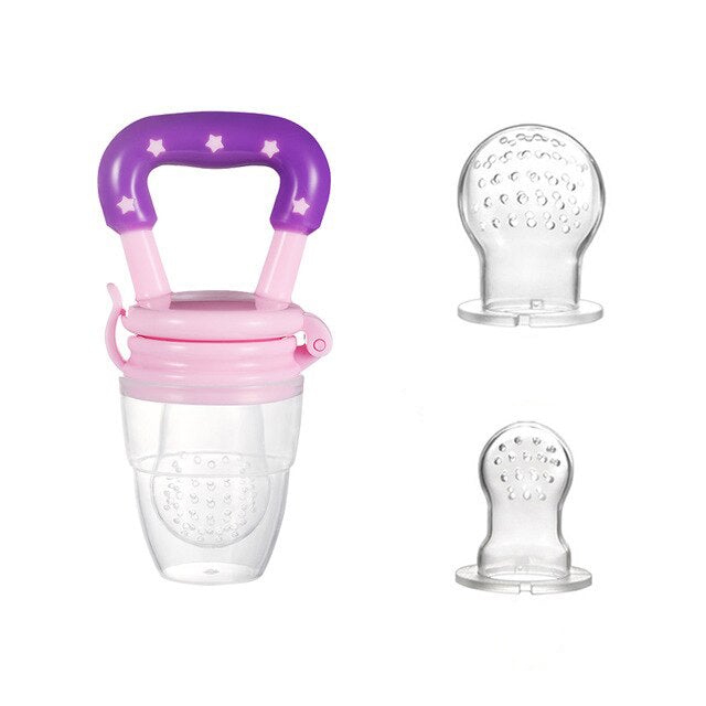 Fruit spear - BabyBite-Pink-Nora Luxe
