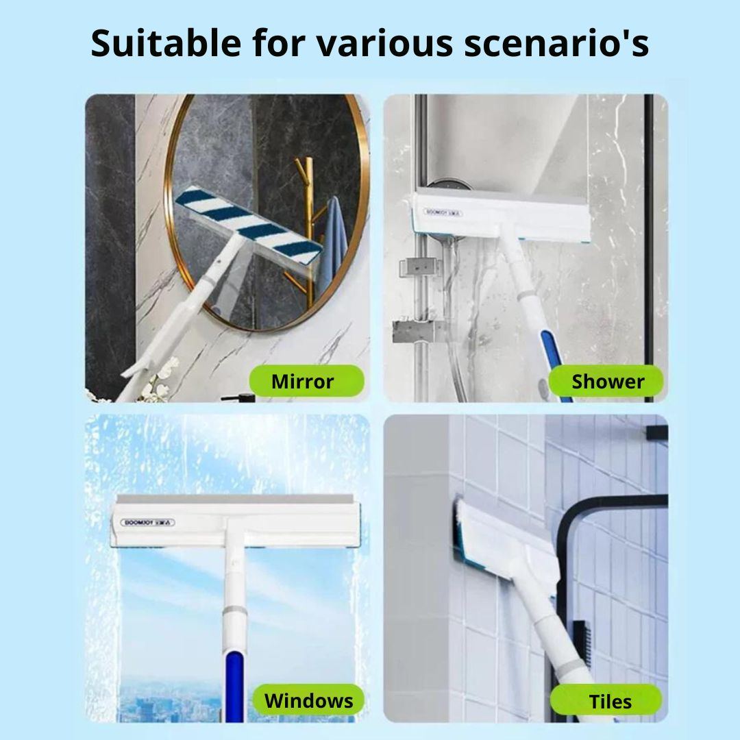 Functional 3-in-1 Window Cleaner - ClearView-Nora Luxe