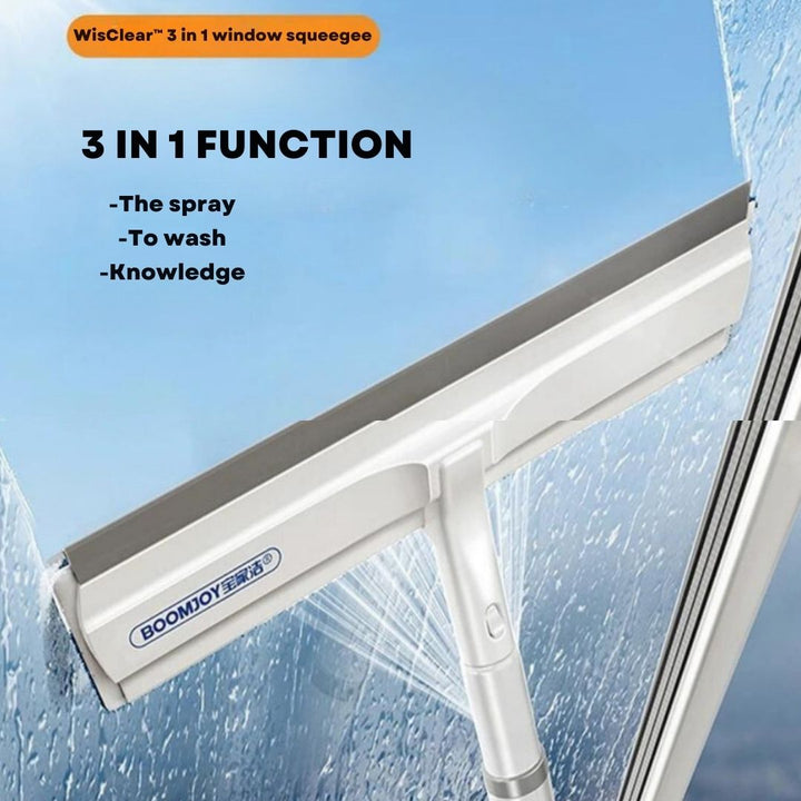 Functional 3-in-1 Window Cleaner - ClearView-Nora Luxe