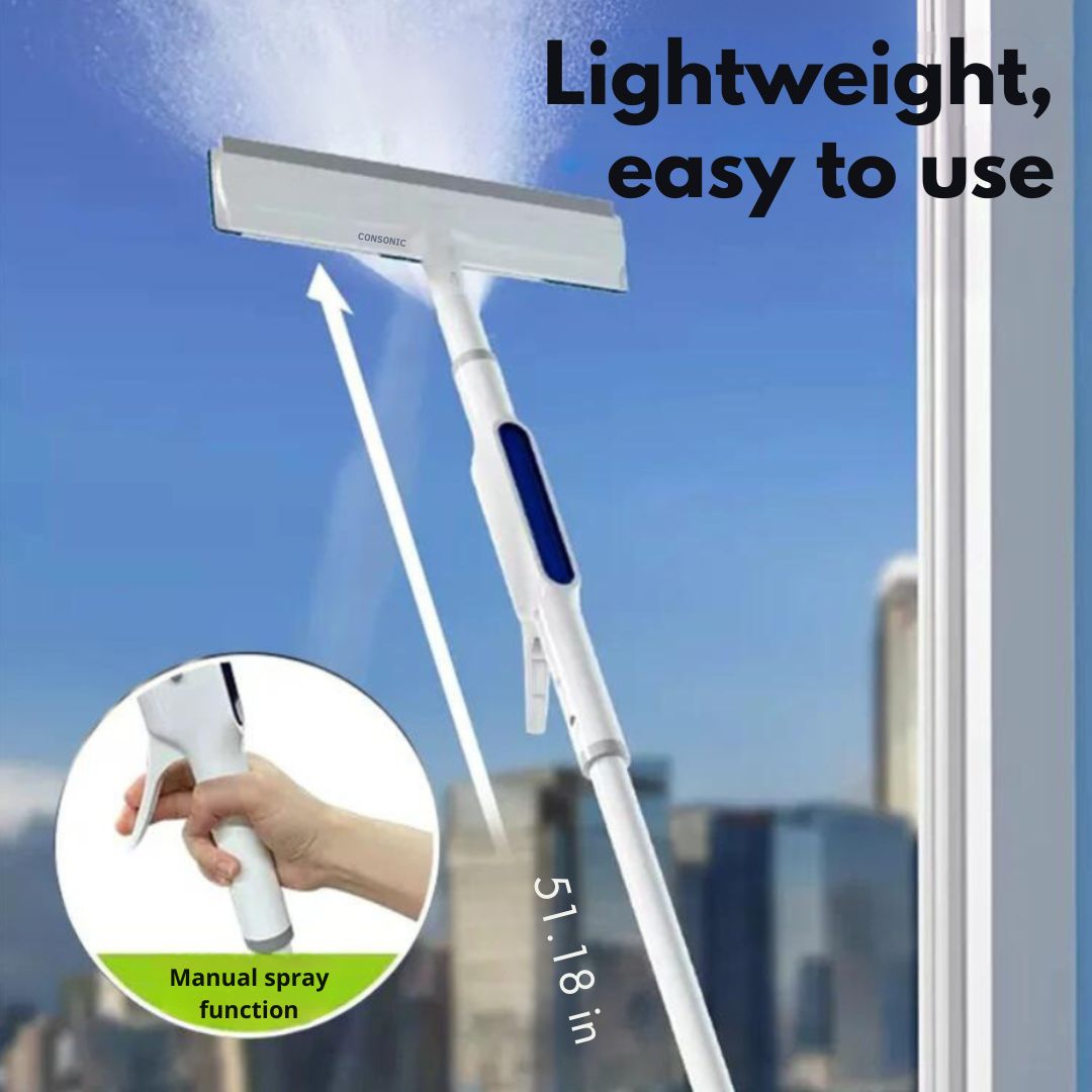 Functional 3-in-1 Window Cleaner - ClearView-Nora Luxe