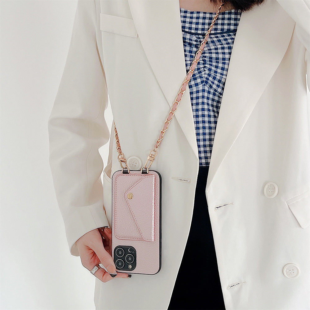 Functional iPhone Case with Wallet - Celeste-Pink-iPhone 7-Nora Luxe