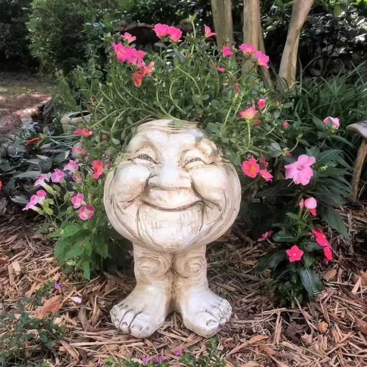 Funny Face Wax Plant Pot - GigglePot-1-Nora Luxe