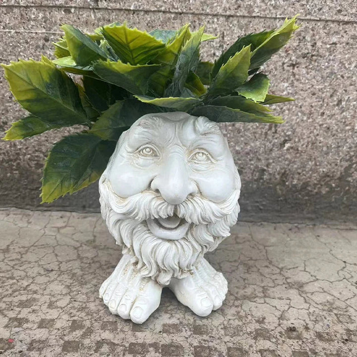 Funny Face Wax Plant Pot - GigglePot-4-Nora Luxe
