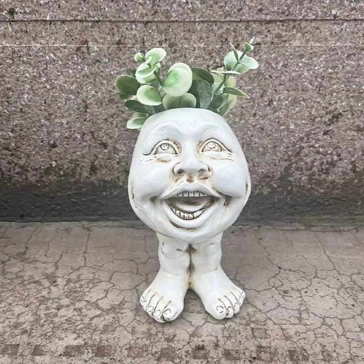 Funny Face Wax Plant Pot - GigglePot-5-Nora Luxe