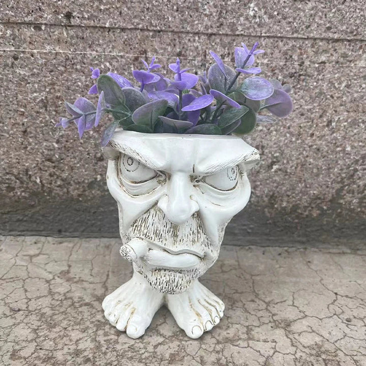Funny Face Wax Plant Pot - GigglePot-6-Nora Luxe