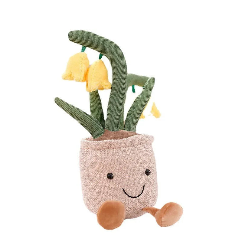Funny Flower Cuddle - BloomBuddy-Red Tulip-Nora Luxe