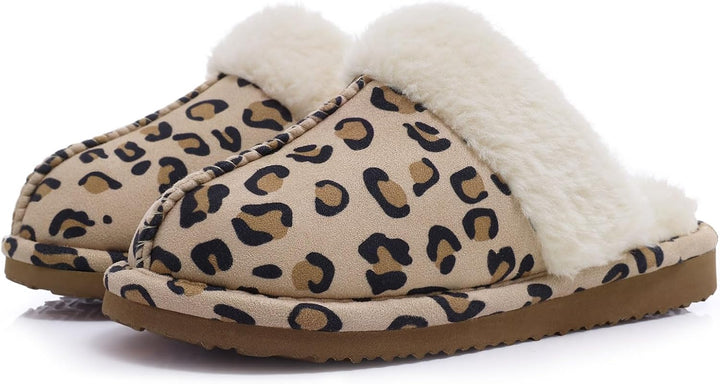 Fuzzy Memory Foam Slippers - SoftStep-Brown-4.5-Nora Luxe