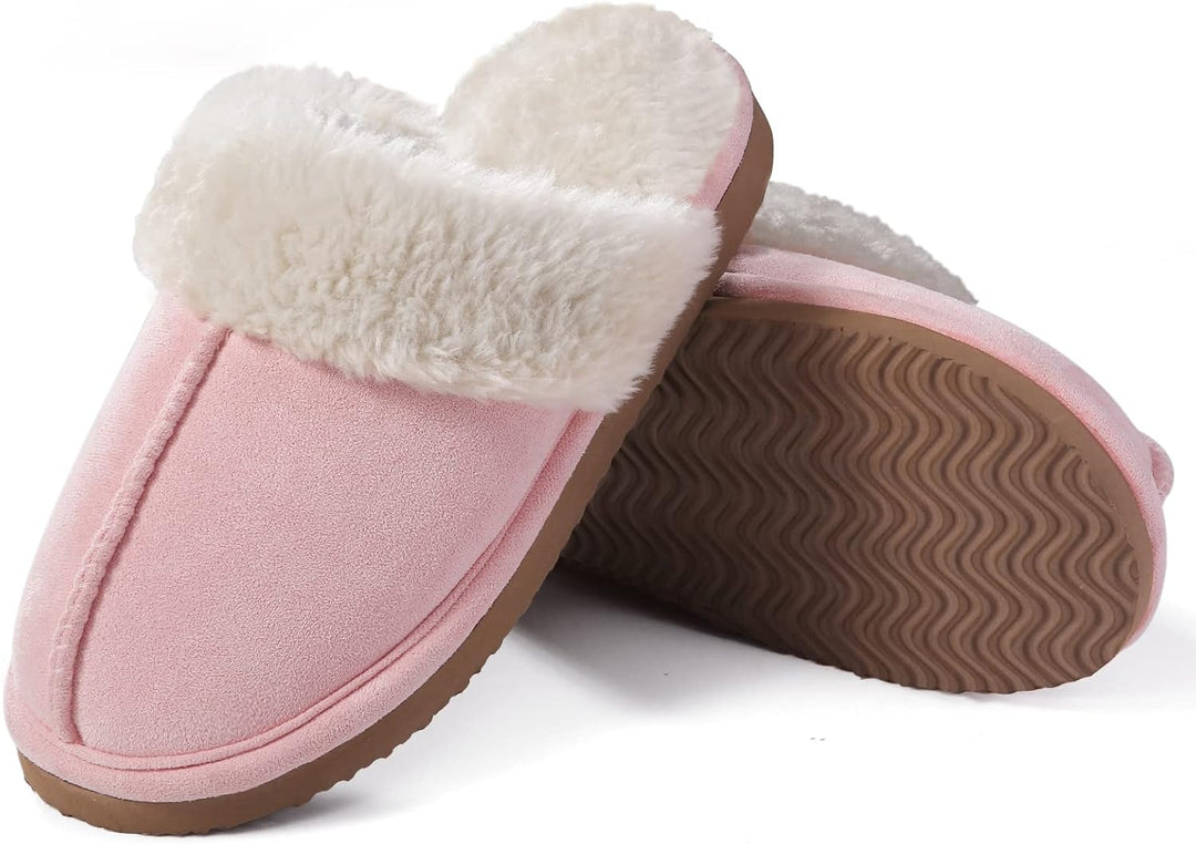 Fuzzy Memory Foam Slippers - SoftStep-Chestnut-4.5-Nora Luxe
