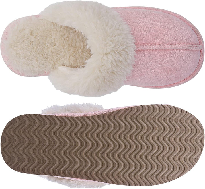 Fuzzy Memory Foam Slippers - SoftStep-Chestnut-4.5-Nora Luxe