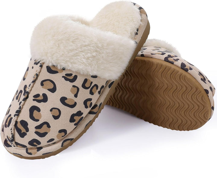 Fuzzy Memory Foam Slippers - SoftStep-Chestnut-4.5-Nora Luxe