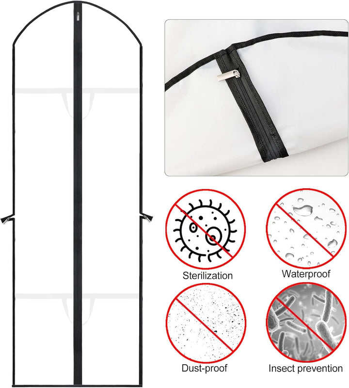 Extra-Long Dress & Gown Garment Bag – 71" (180.34 cm)Protective Covers with Handles
