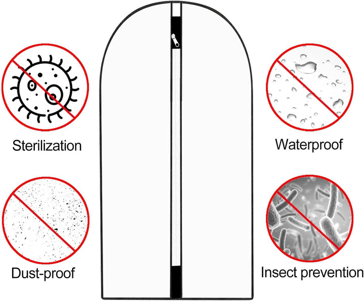 Extra-Long Dress & Gown Garment Bag – 71" (180.34 cm)Protective Covers with Handles