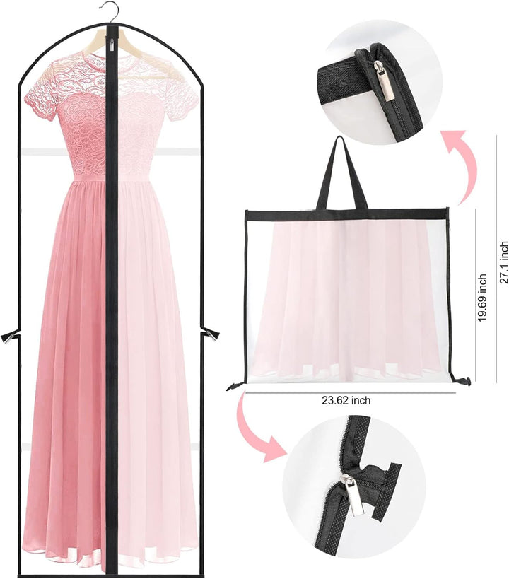 Extra-Long Dress & Gown Garment Bag – 71" (180.34 cm)Protective Covers with Handles