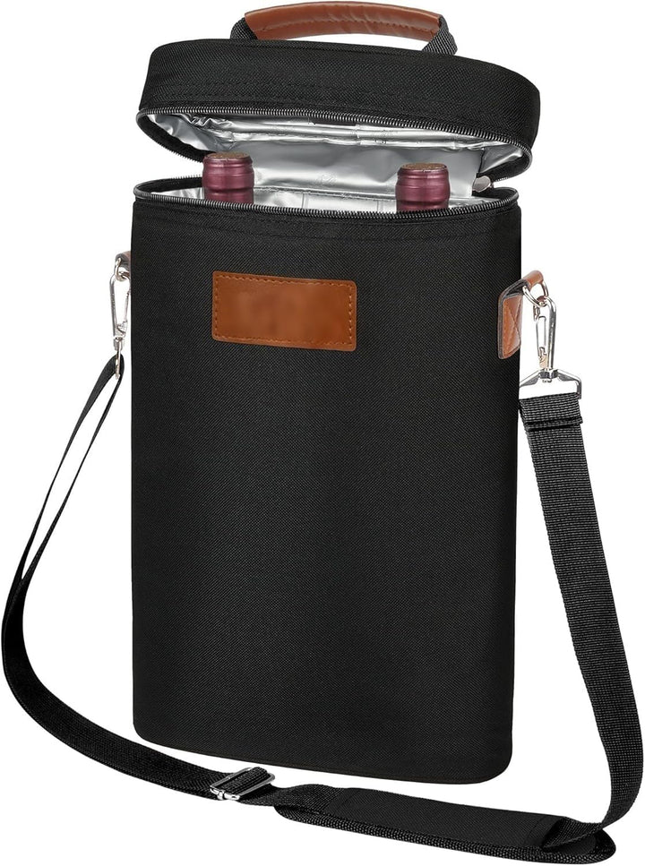 Insulated Dual Wine Bottle Carrier Bag – Buy 1, Get 1 FREE – ChillMate