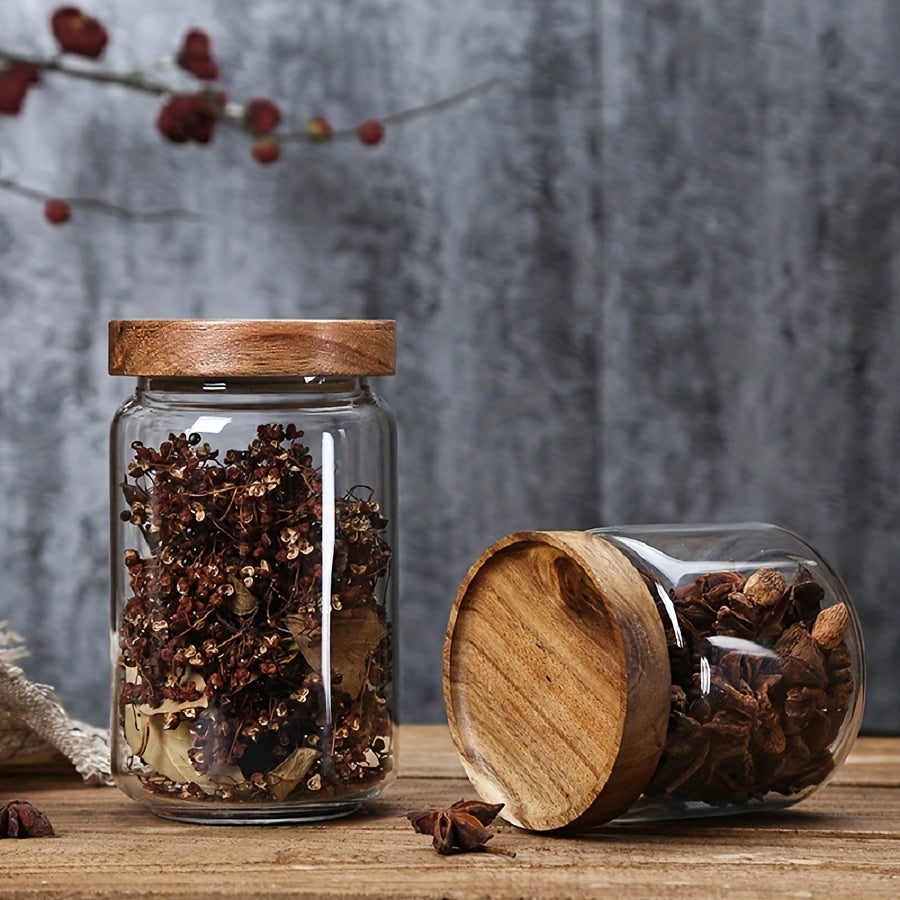 Glass Airtight Kitchen Storage Jar - LunaSeal-750ML-Nora Luxe