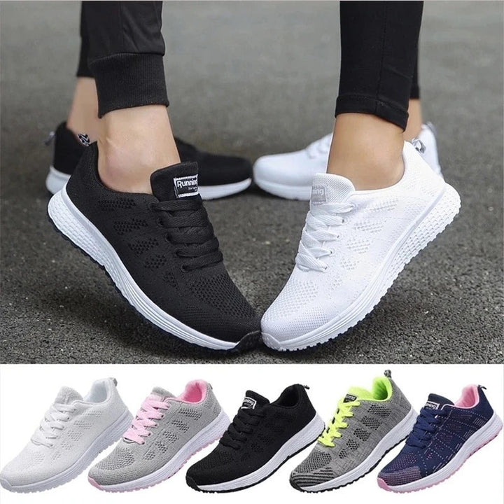 GlideFit Comfort | Casual Orthopaedic Women's Running Shoe-Black-4.5-Nora Luxe