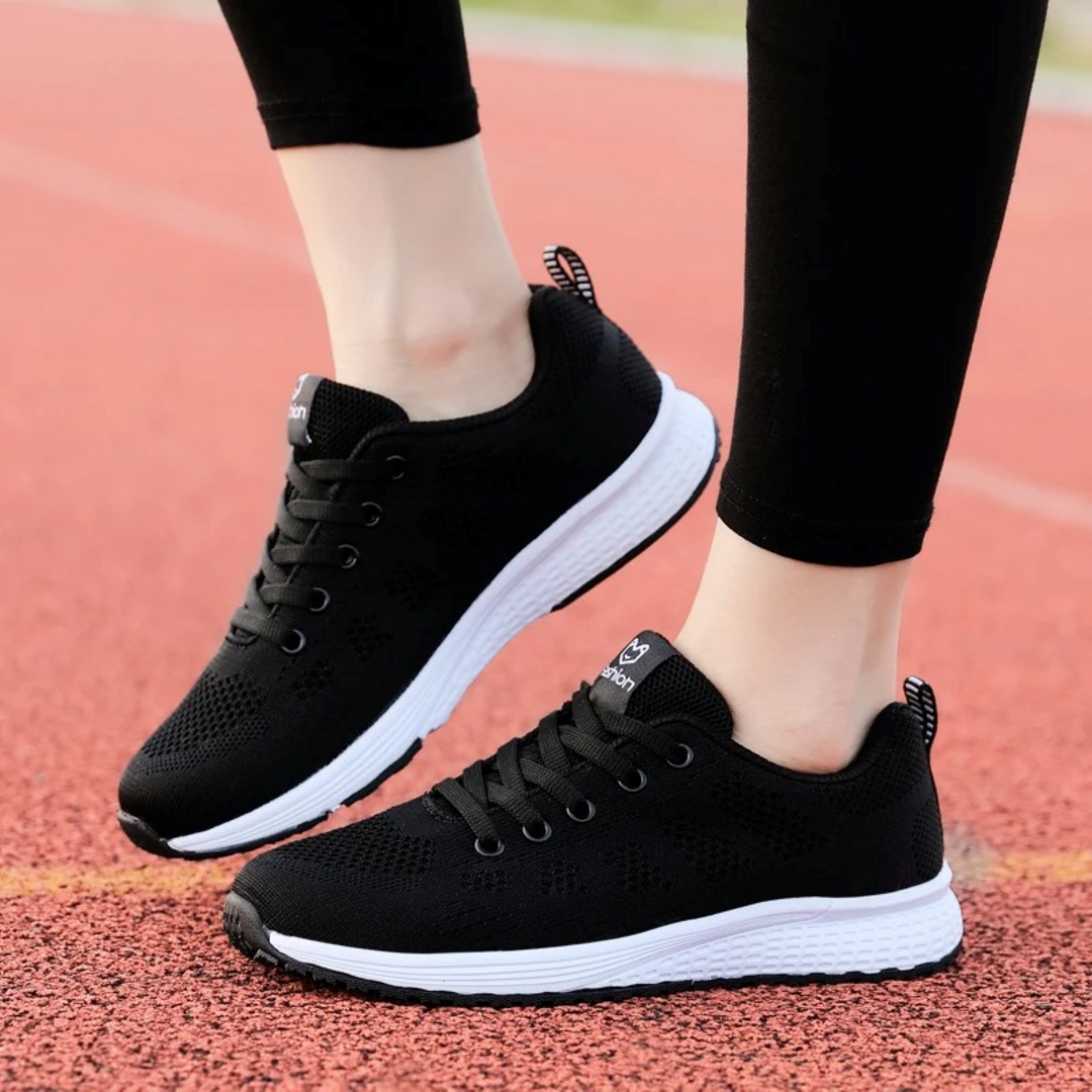 Glitter Women's Shoes for Breathable Comfort - SparkleFit-Black-2.5-Nora Luxe