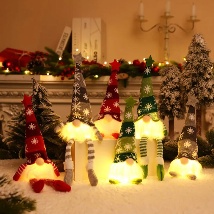 Glow-in-the-dark Christmas figure - GlowBuddy-Short Green-Nora Luxe