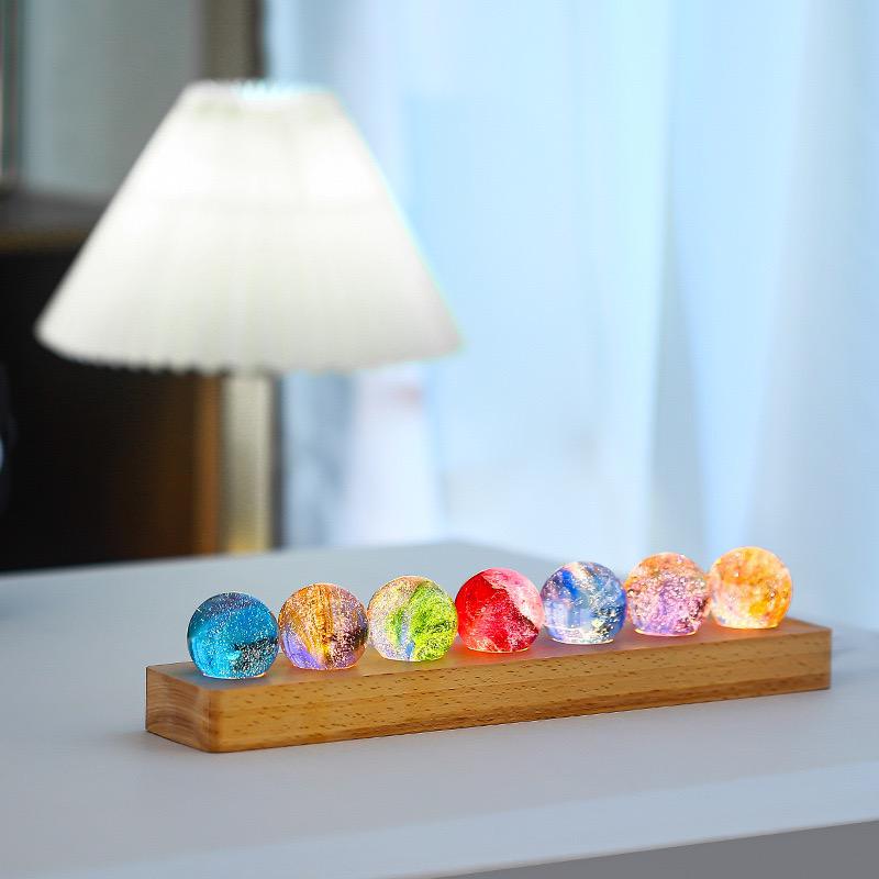 Glowing Cosmic Crystals - AstroGlow Orbs-Rectangle-Nora Luxe