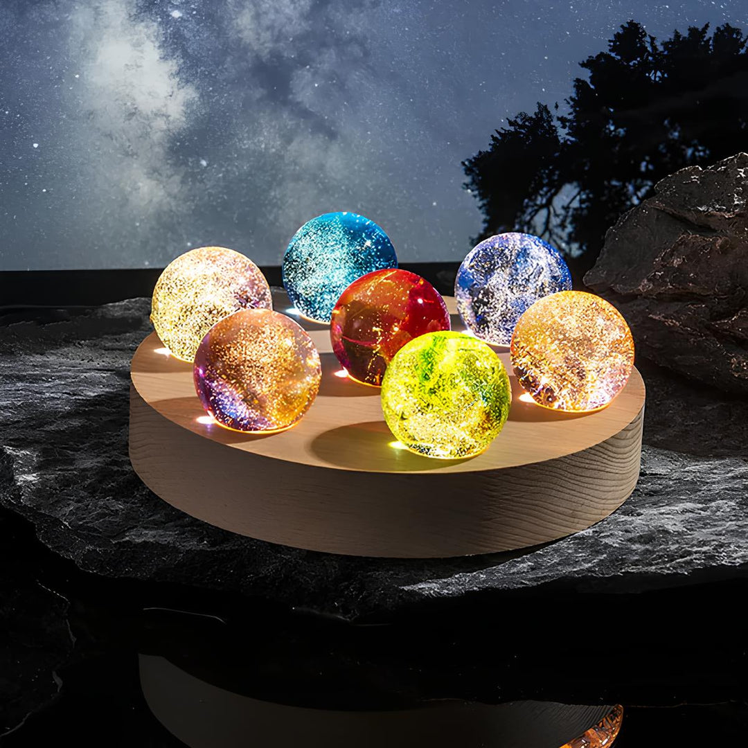 Glowing Cosmic Crystals - AstroGlow Orbs-Round-Nora Luxe