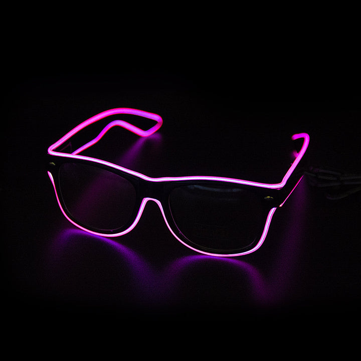 Glowing Neon Glasses - LumaGlow-Pink-Nora Luxe