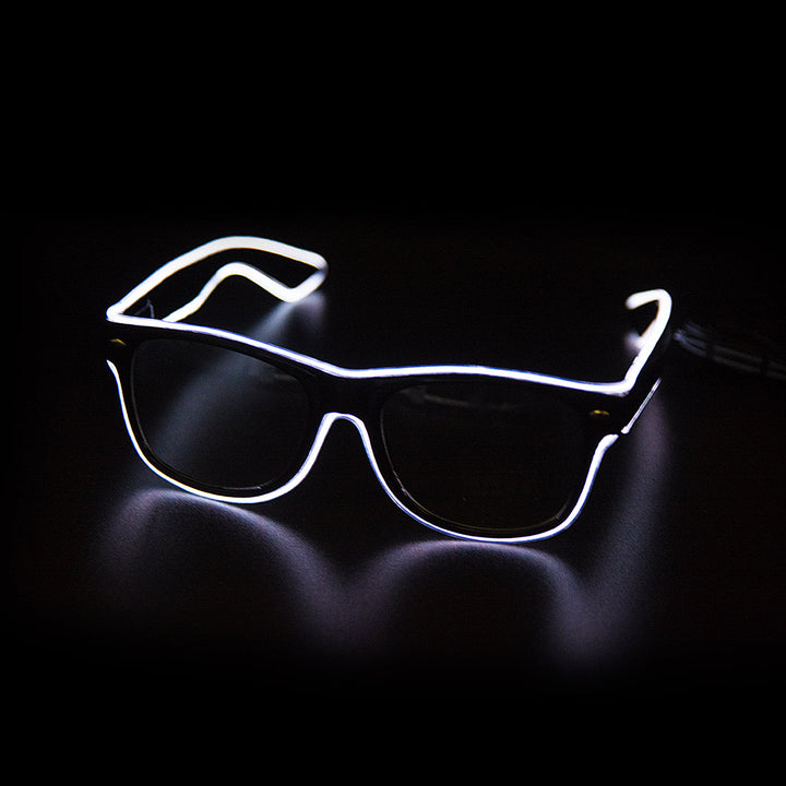 Glowing Neon Glasses - LumaGlow-White-Nora Luxe