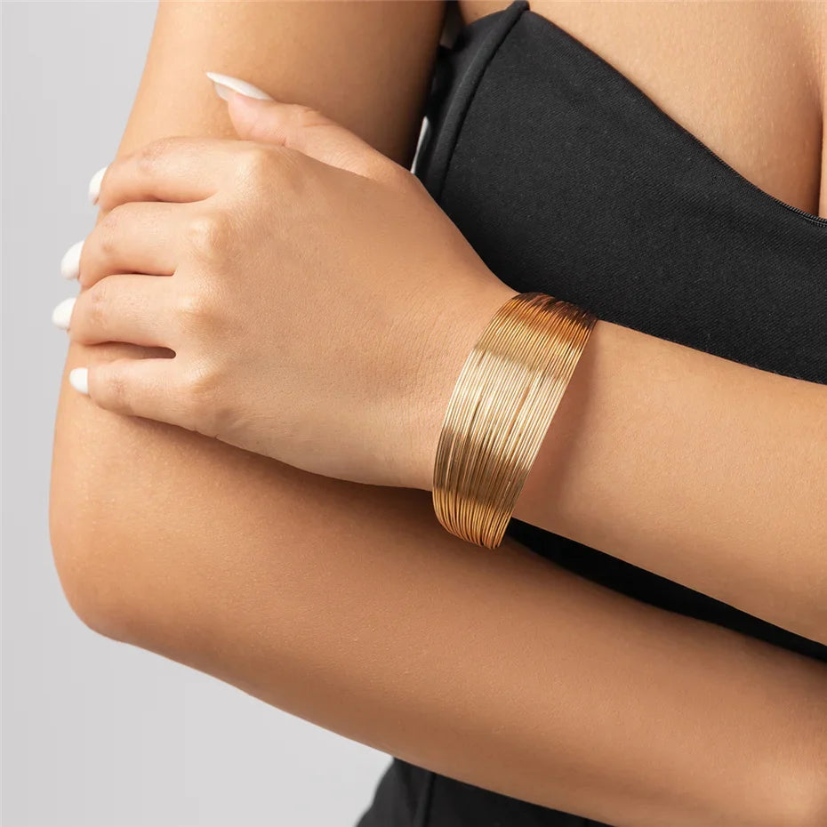 Gold Multi-Strand Bracelet | Women's Jewellery Accessory-GOLD-Nora Luxe