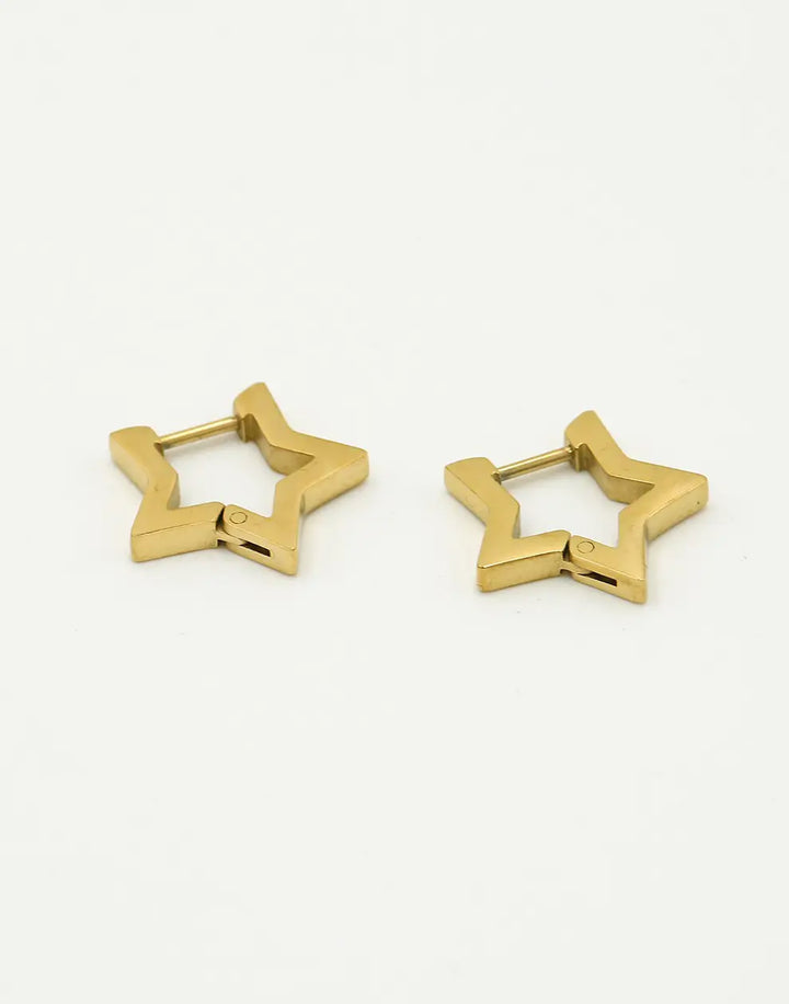 Gold-Plated Star Earrings | Women's Jewellery-Nora Luxe