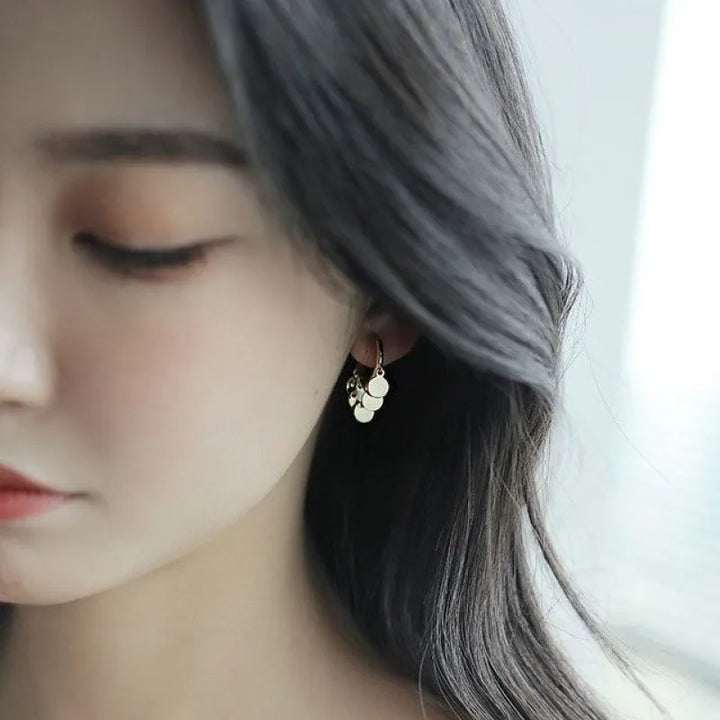 Golden Boho Hoop Earrings-GOLD-Nora Luxe