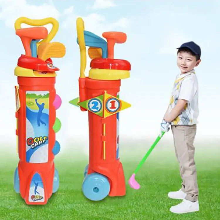 Golf Practice Set for Kids - KidSwing-Red-Nora Luxe