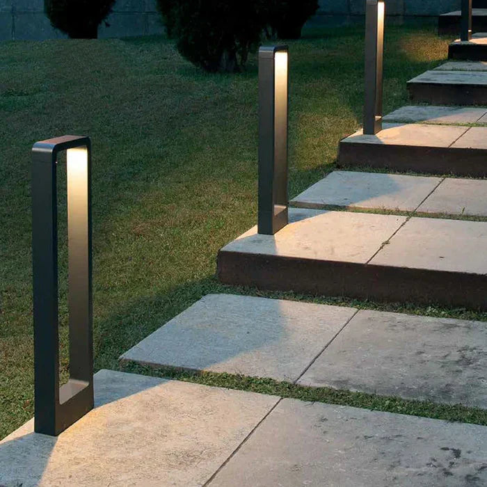 Ground Socket for Outdoor Lighting - TerraBeam-11.81 in-Gray Housing-3000K DC12V-Nora Luxe