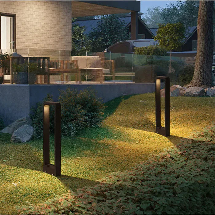 Ground Socket for Outdoor Lighting - TerraBeam-11.81 in-Gray Housing-3000K DC12V-Nora Luxe