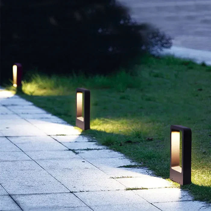Ground Socket for Outdoor Lighting - TerraBeam-11.81 in-Gray Housing-3000K DC12V-Nora Luxe