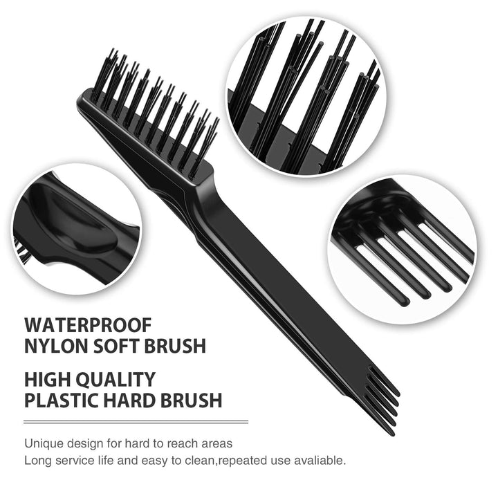 Hairbrush Cleaning Set – 2 Pieces-Black-Nora Luxe