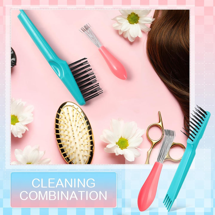Hairbrush Cleaning Set – 2 Pieces-Black-Nora Luxe
