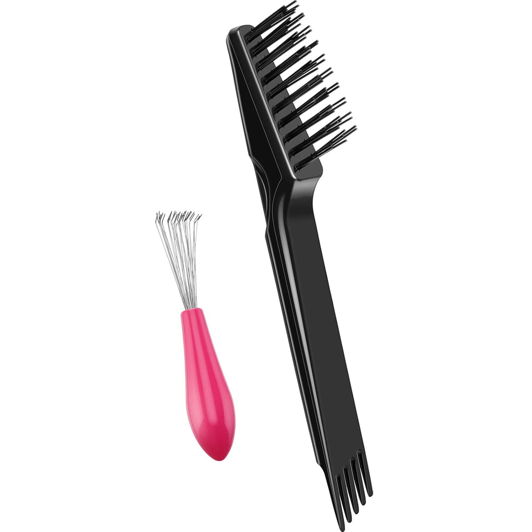 Hairbrush Cleaning Set – 2 Pieces-Black-Nora Luxe