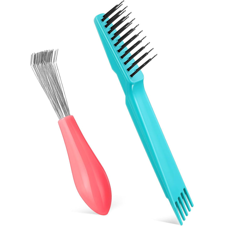 Hairbrush Cleaning Set – 2 Pieces-Green-Nora Luxe