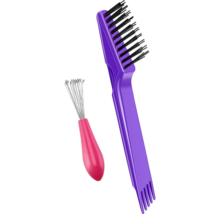 Hairbrush Cleaning Set – 2 Pieces-Purple-Nora Luxe