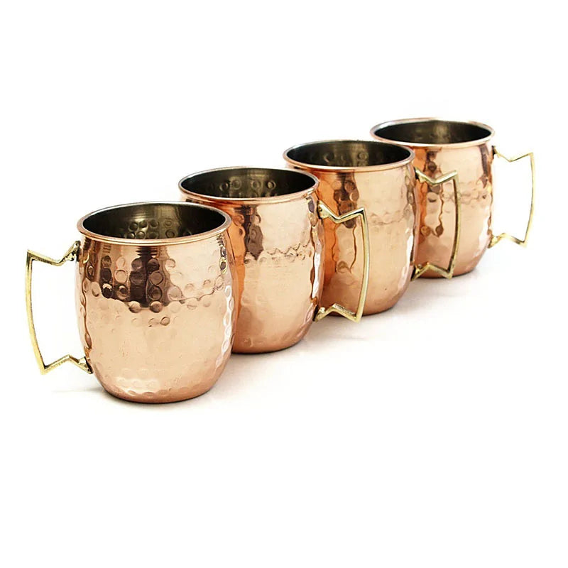 Hammered Copper Mug Set - ChillCopper-Nora Luxe